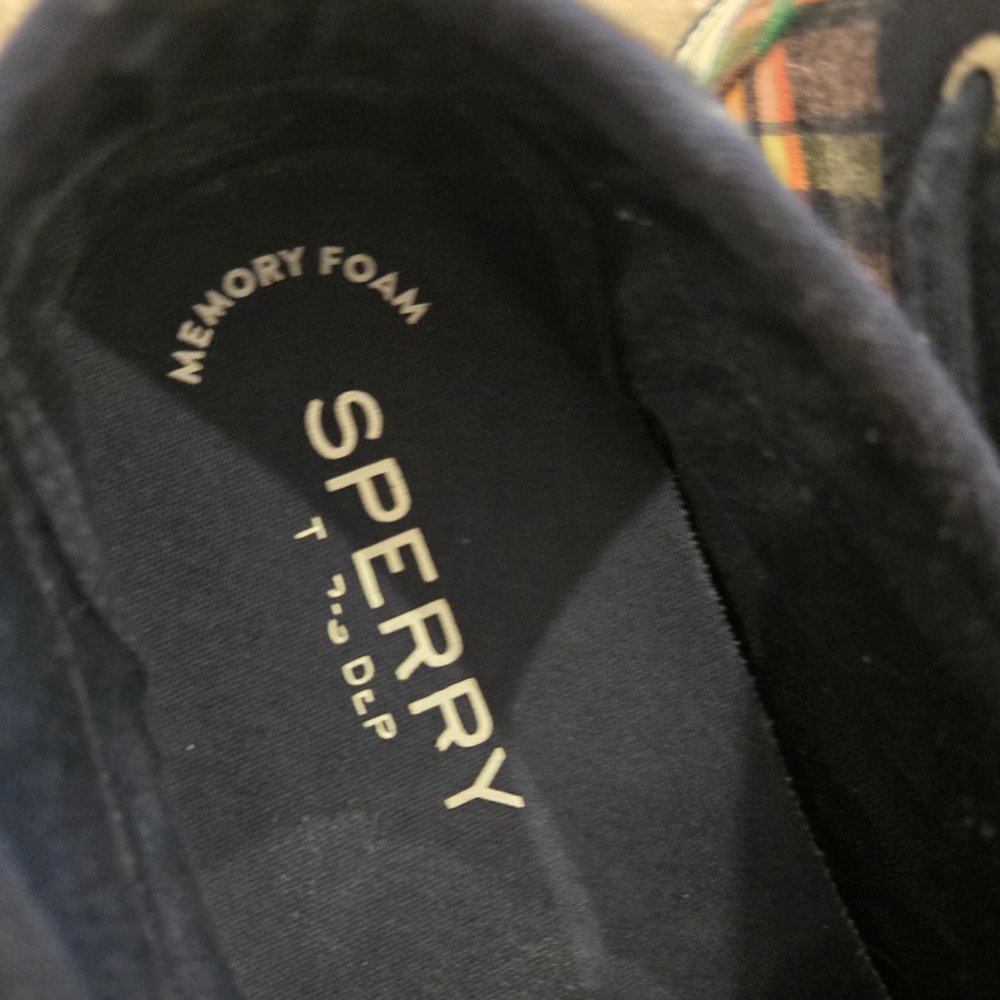 Sperry  Plaid Boat Shoes Men’s 11.5 Memory Foam Casual Preppy Coastal - Picture 11 of 14